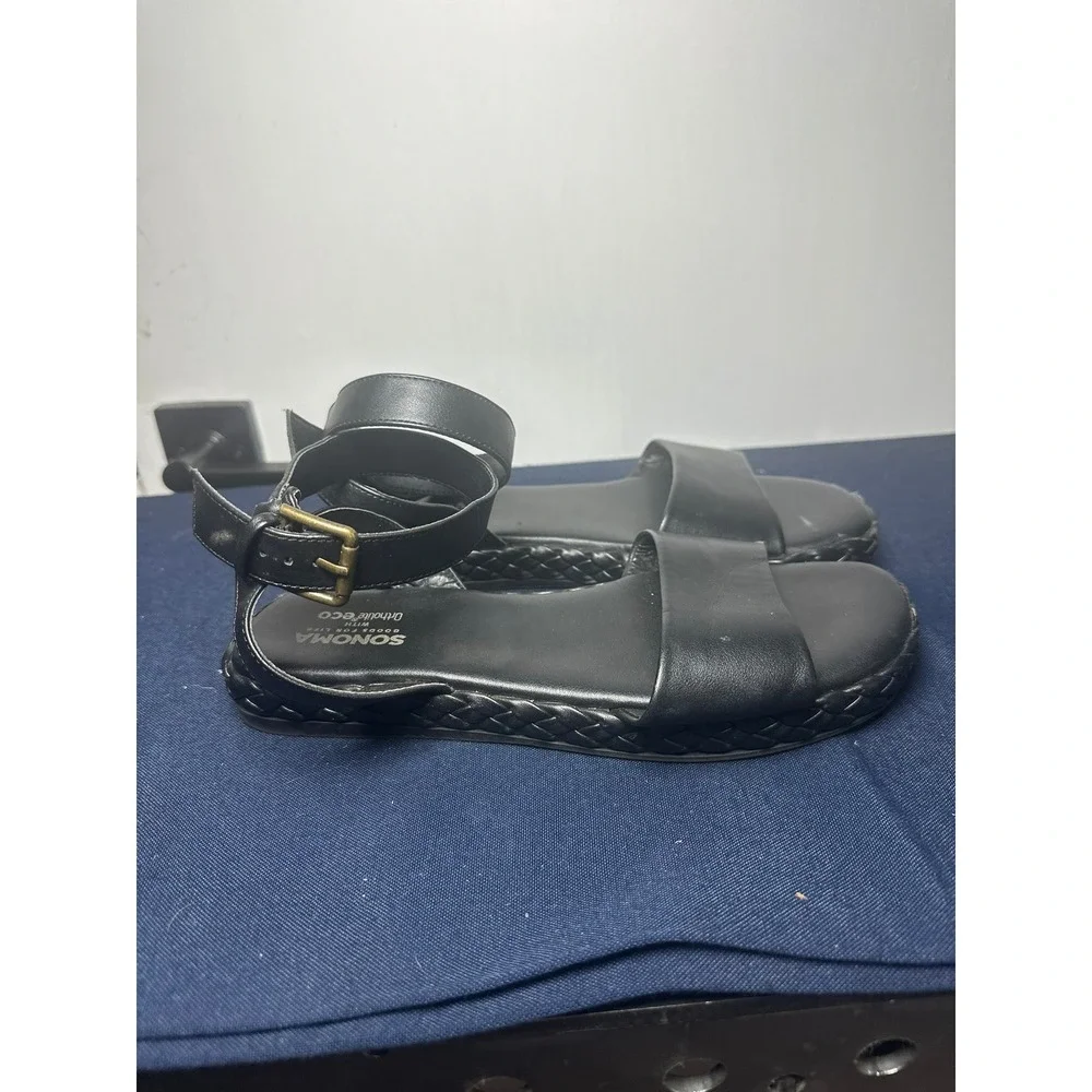 Sonoma Goods For Life | Black Ankle Strap Sandals Ortholite | Size 7Y